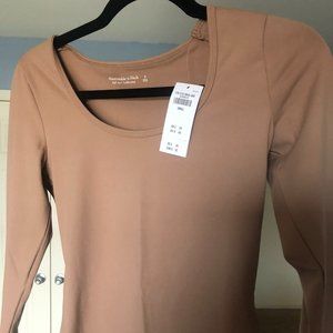 Abercrombie & Fitch Long-Sleeve Seamless Bodysuit